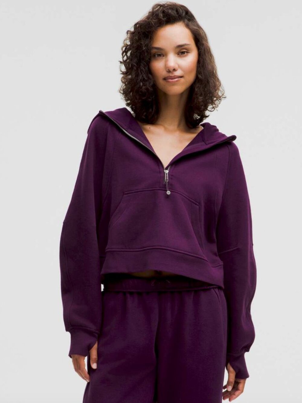 Lululemon Scuba Oversized Half-Zip Hoodie, Dramatic Magenta